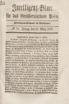 Intelligenz-Blatt für das Großherzogthum Posen. 1849, № 71 (23 März)
