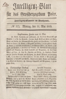 Intelligenz-Blatt für das Großherzogthum Posen. 1849, № 115 (14 Mai)