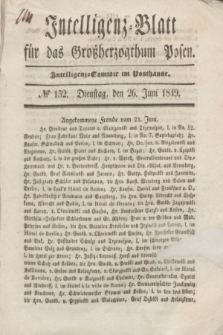 Intelligenz-Blatt für das Großherzogthum Posen. 1849, № 152 (26 Juni)