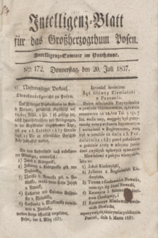 Intelligenz-Blatt für das Großherzogthum Posen. 1837, Nro. 172 (20 Juli)
