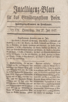 Intelligenz-Blatt für das Großherzogthum Posen. 1837, Nro. 178 (27 Juli)