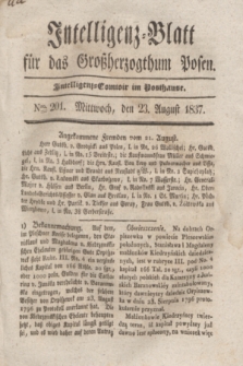 Intelligenz-Blatt für das Großherzogthum Posen. 1837, Nro. 201 (23 August)