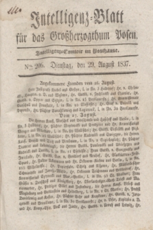 Intelligenz-Blatt für das Großherzogthum Posen. 1837, Nro. 206 (29 August)