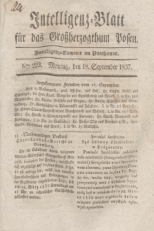 Intelligenz-Blatt für das Großherzogthum Posen. 1837, Nro. 223 (18 September) + dod.