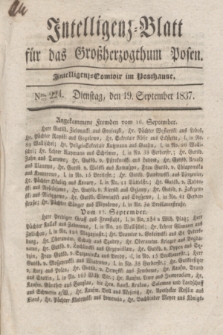Intelligenz-Blatt für das Großherzogthum Posen. 1837, Nro. 224 (19 September)