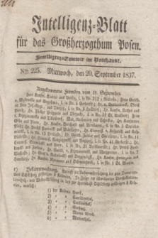 Intelligenz-Blatt für das Großherzogthum Posen. 1837, Nro. 225 (20 September)