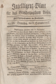 Intelligenz-Blatt für das Großherzogthum Posen. 1837, Nro. 226 (21 September)