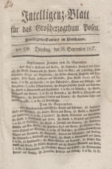 Intelligenz-Blatt für das Großherzogthum Posen. 1837, Nro. 230 (26 September) + dod.