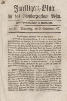 Intelligenz-Blatt für das Großherzogthum Posen. 1837, Nro. 232 (28 September)