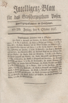 Intelligenz-Blatt für das Großherzogthum Posen. 1837, Nro. 239 (6 Oktober)