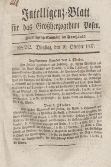 Intelligenz-Blatt für das Großherzogthum Posen. 1837, Nro. 242 (10 Oktober)