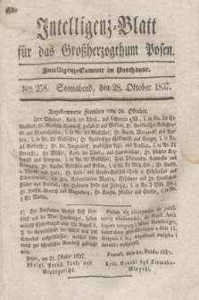 Intelligenz-Blatt für das Großherzogthum Posen. 1837, Nro. 258 (28 Oktober) + dod.