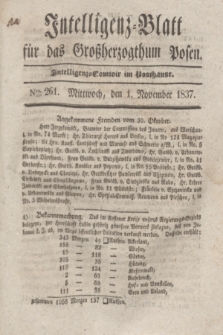Intelligenz-Blatt für das Großherzogthum Posen. 1837, Nro. 261 (1 November)
