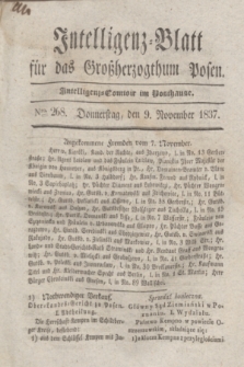 Intelligenz-Blatt für das Großherzogthum Posen. 1837, Nro. 268 (9 November)