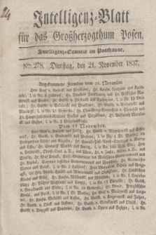 Intelligenz-Blatt für das Großherzogthum Posen. 1837, Nro. 278 (21 November)