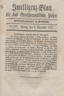 Intelligenz-Blatt für das Großherzogthum Posen. 1837, Nro. 287 (1 December)