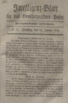 Intelligenz-Blatt für das Großherzogthum Posen. 1839, № 13 (15 Januar) + dod.