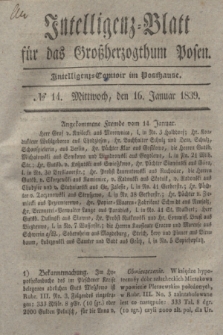 Intelligenz-Blatt für das Großherzogthum Posen. 1839, № 14 (16 Januar)
