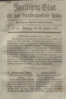 Intelligenz-Blatt für das Großherzogthum Posen. 1839, № 24 (28 Januar) + dod.