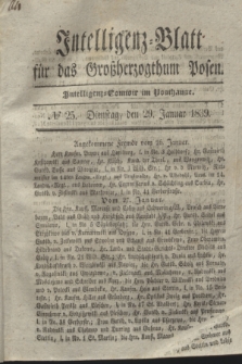 Intelligenz-Blatt für das Großherzogthum Posen. 1839, № 25 (29 Januar) + dod.