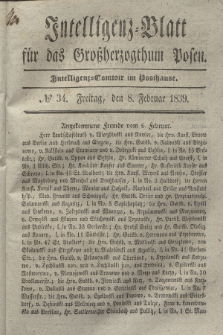 Intelligenz-Blatt für das Großherzogthum Posen. 1839, № 34 (8 Februar)