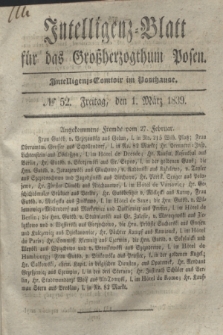 Intelligenz-Blatt für das Großherzogthum Posen. 1839, № 52 (1 März)