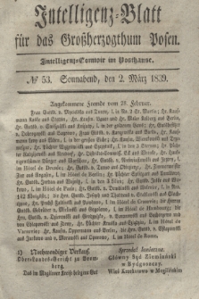 Intelligenz-Blatt für das Großherzogthum Posen. 1839, № 53 (2 März)