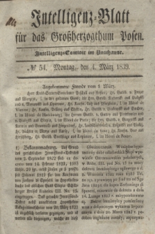 Intelligenz-Blatt für das Großherzogthum Posen. 1839, № 54 (4 März) + dod.