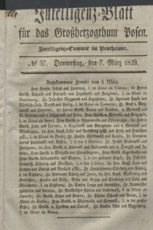 Intelligenz-Blatt für das Großherzogthum Posen. 1839, № 57 (7 März)