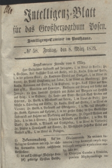 Intelligenz-Blatt für das Großherzogthum Posen. 1839, № 58 (8 März)