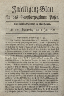 Intelligenz-Blatt für das Großherzogthum Posen. 1839, № 159 (4 Juli)