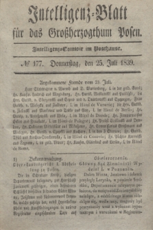 Intelligenz-Blatt für das Großherzogthum Posen. 1839, № 177 (25 Juli)