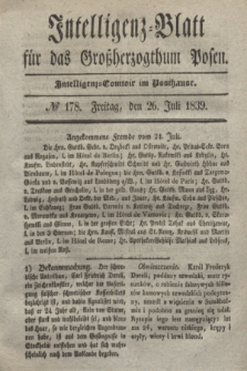 Intelligenz-Blatt für das Großherzogthum Posen. 1839, № 178 (26 Juli)