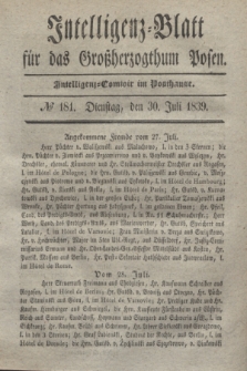 Intelligenz-Blatt für das Großherzogthum Posen. 1839, № 181 (30 Juli)