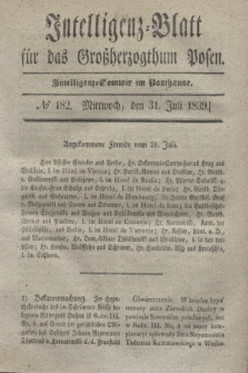 Intelligenz-Blatt für das Großherzogthum Posen. 1839, № 182 (31 Juli) + dod.