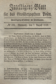 Intelligenz-Blatt für das Großherzogthum Posen. 1839, № 188 (7 August) + dod.