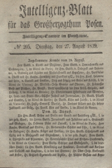 Intelligenz-Blatt für das Großherzogthum Posen. 1839, № 205 (27 August)
