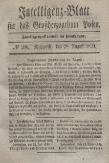 Intelligenz-Blatt für das Großherzogthum Posen. 1839, № 206 (28 August)