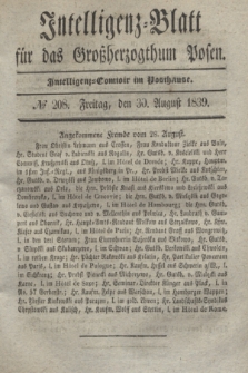 Intelligenz-Blatt für das Großherzogthum Posen. 1839, № 208 (30 August)