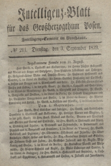 Intelligenz-Blatt für das Großherzogthum Posen. 1839, № 211 (3 September)