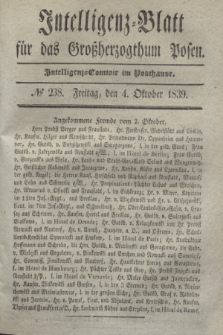 Intelligenz-Blatt für das Großherzogthum Posen. 1839, № 238 (4 Oktober)