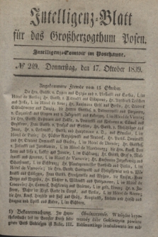 Intelligenz-Blatt für das Großherzogthum Posen. 1839, № 249 (17 Oktober)