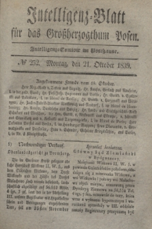 Intelligenz-Blatt für das Großherzogthum Posen. 1839, № 252 (21 Oktober)