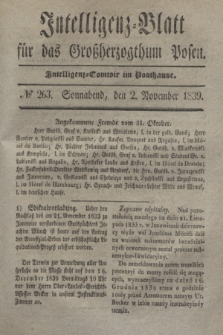 Intelligenz-Blatt für das Großherzogthum Posen. 1839, № 263 (2 November)