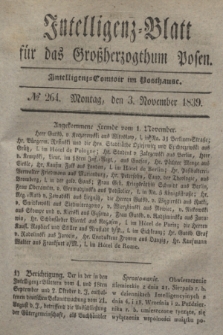 Intelligenz-Blatt für das Großherzogthum Posen. 1839, № 264 (3 November)