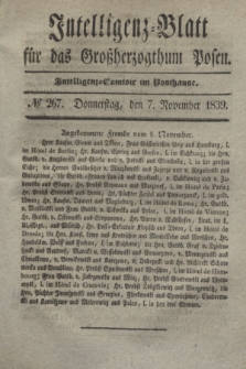 Intelligenz-Blatt für das Großherzogthum Posen. 1839, № 267 (7 November)