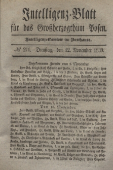 Intelligenz-Blatt für das Großherzogthum Posen. 1839, № 271 (12 November)