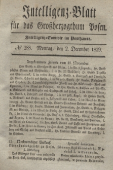 Intelligenz-Blatt für das Großherzogthum Posen. 1839, № 288 (2 December)