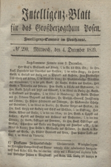 Intelligenz-Blatt für das Großherzogthum Posen. 1839, № 290 (4 December) + dod.