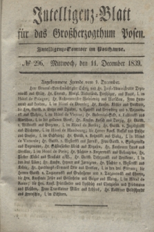 Intelligenz-Blatt für das Großherzogthum Posen. 1839, № 296 (11 December)